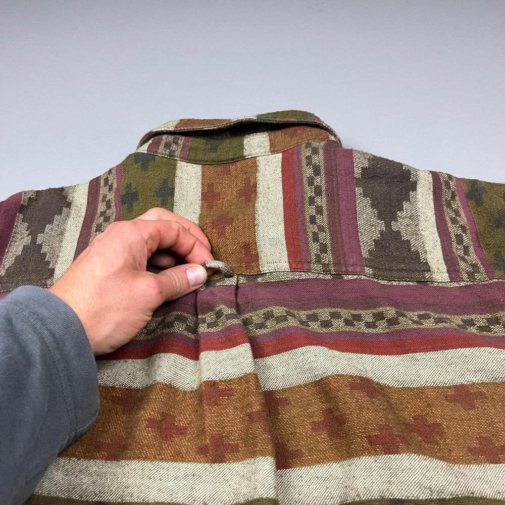 VTG The Territory Ahead Button Down Mens XXL Multi Southwestern Flannel Shirt
